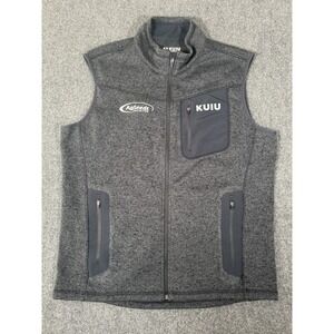 Kuiu Base Camp Fleece Vest Mens XL Blue Gray High Loft Sweater Full Zip Outdoor
